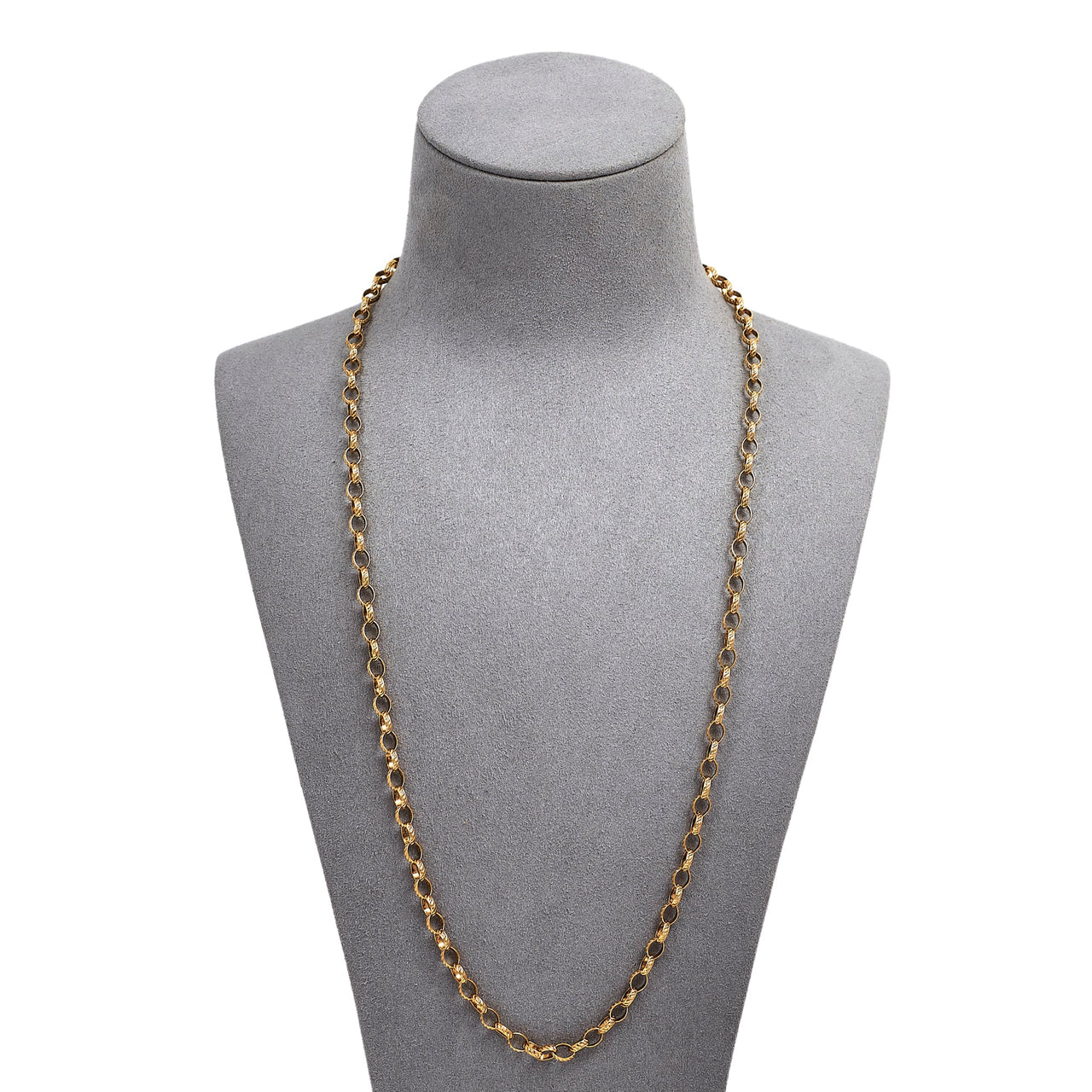 Pre-Owned 9ct Gold Pattern Belcher Chain Necklace