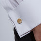 Pre-Owned 18ct Yellow Gold Oval Gents Cufflinks