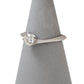 Pre-Owned 18ct White Gold Diamond Solitaire Offset Ring