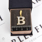Pre-Owned 9ct Gold CZ Set B Initial Pendant Charm