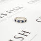 Pre-Owned 18ct Gold Diamond & Sapphire Half Eternity Ring