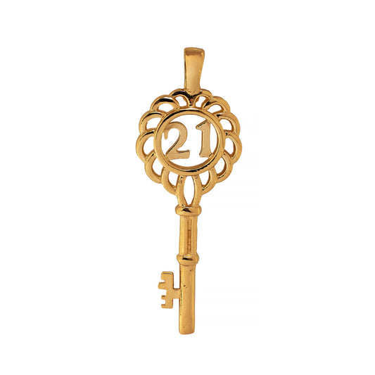 Pre-Owned 9ct Gold 21 Key Charm Pendant
