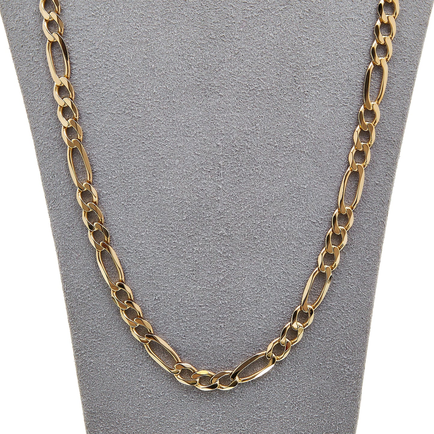 Pre-Owned 9ct Gold 28 Inch 3+1 Figaro Chain Necklace