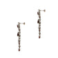 Pre-Owned 18ct White Gold Garnet & Diamond Drop Earrings