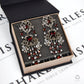 Pre-Owned 18ct White Gold Garnet & Diamond Drop Earrings