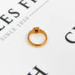 Pre-Owned 22ct Yellow Gold Oval Orange Stone Dress Ring