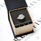 Pre-Owned 18ct White Gold Rectangle & Heart Diamond Ring