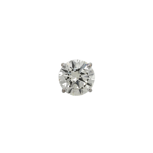 Pre-Owned 18ct White Gold Solitaire Diamond Stud Earring