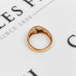 Pre-Owned 14ct Rose Gold Round Sapphire Ring