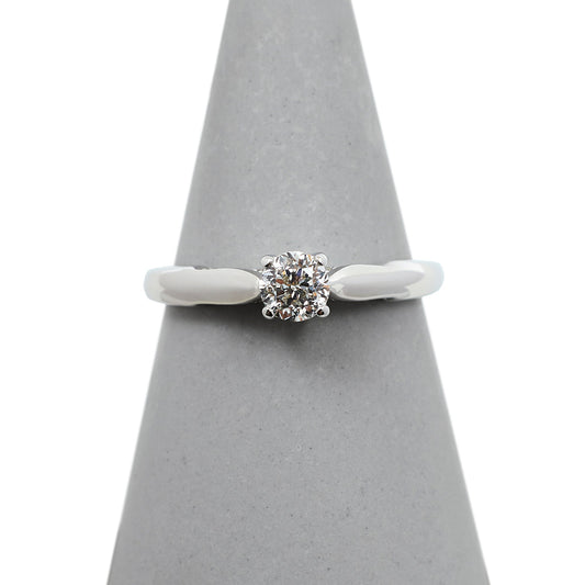 Pre-Owned 18ct White Gold 0.51ct Solitaire Diamond Ring