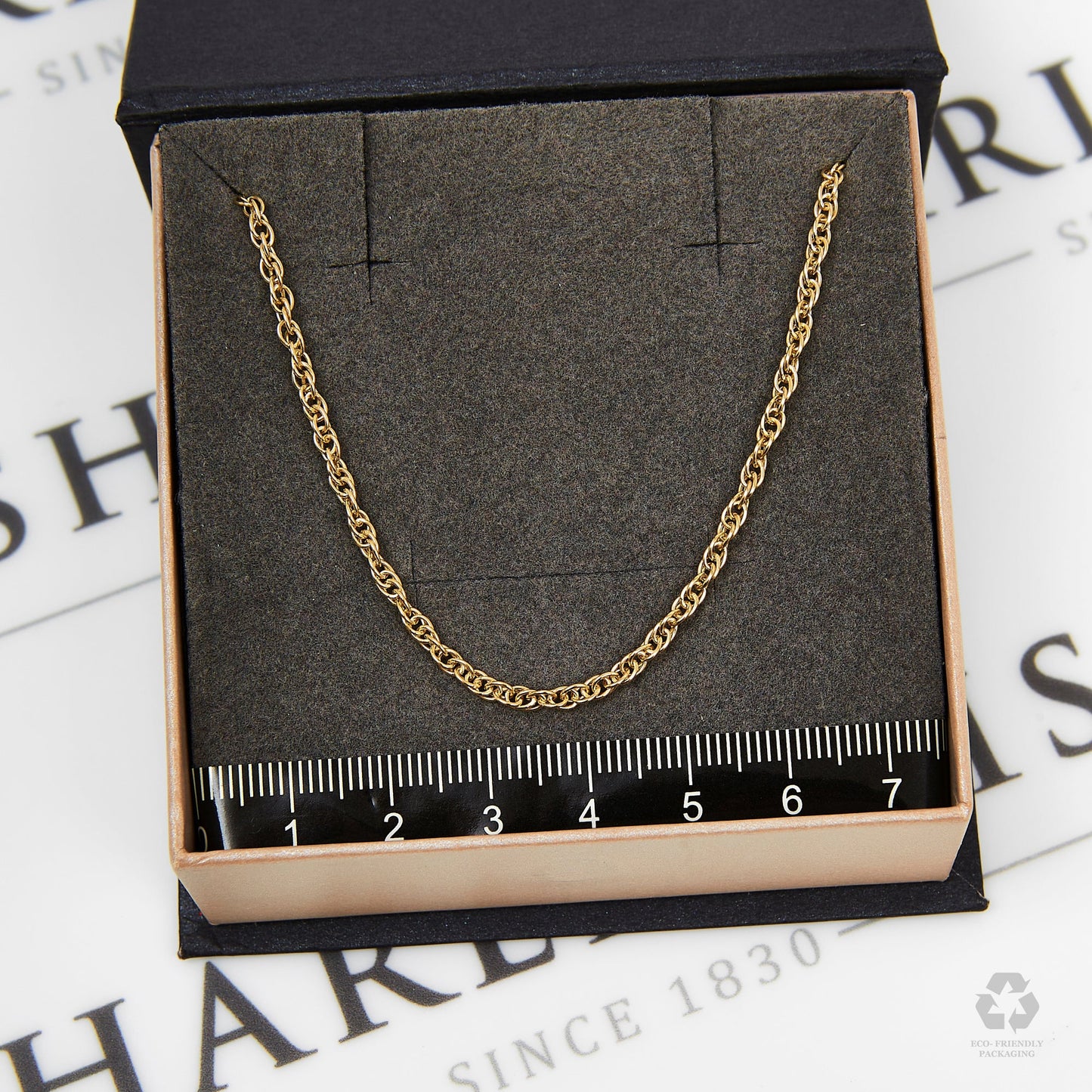 Pre-Owned 9ct Gold 18 Inch Prince Of Wales Chain Necklace