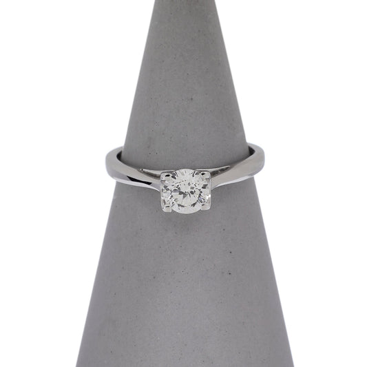 Pre-Owned 18ct White Gold 0.44ct Diamond Solitaire Ring 