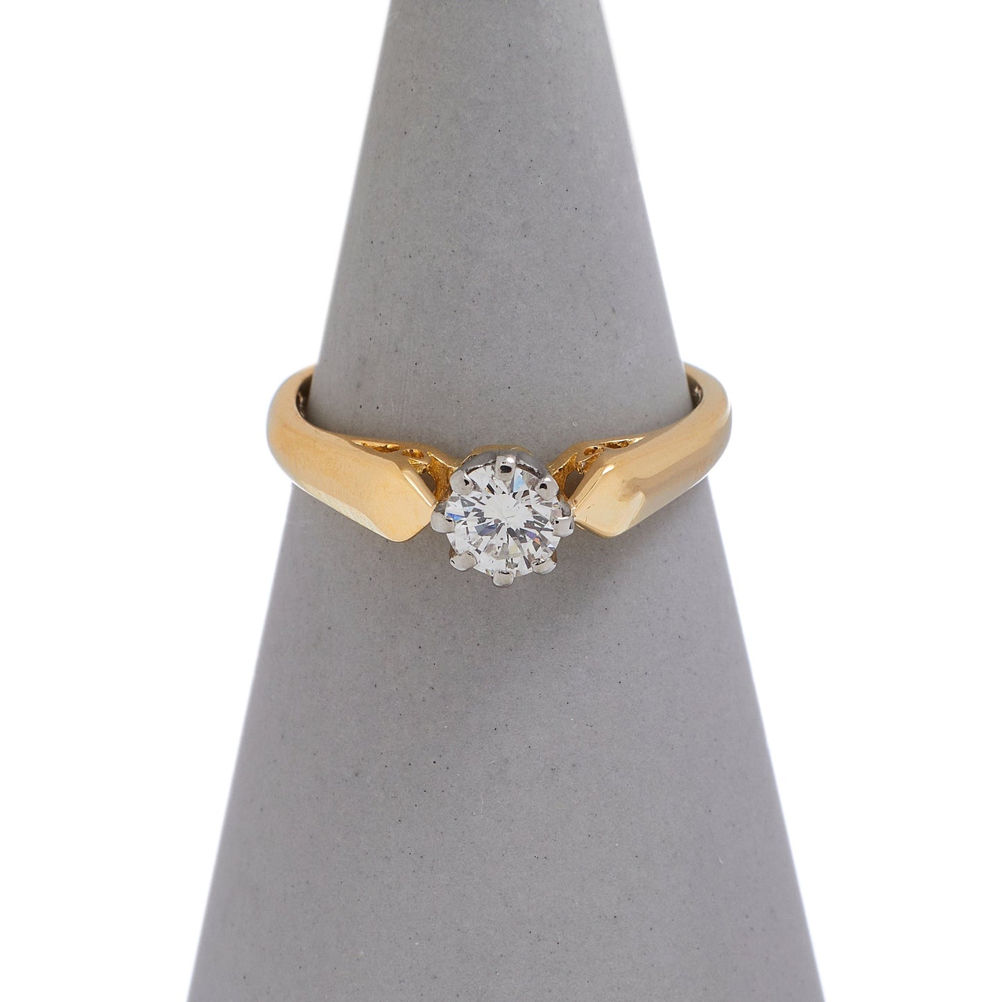 Pre-Owned 18ct Yellow Gold 0.33ct Diamond Solitaire Ring