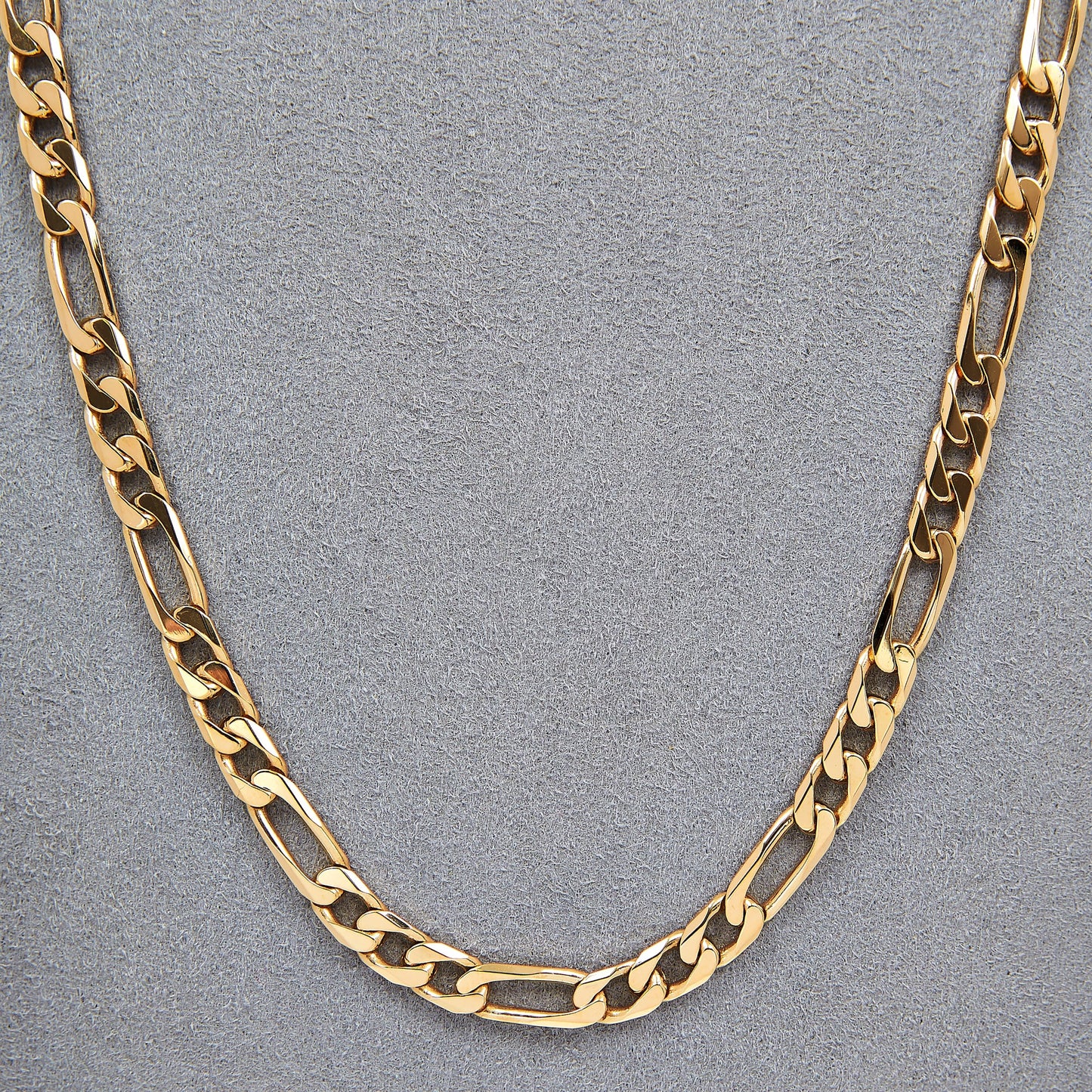 Pre-Owned 9ct Gold 21 Inch 3&1 Figaro Chain Necklace