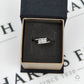 Pre-Owned 18ct White Gold 3 Diamond Crossover Ring