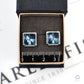 Pre-Owned 9ct Gold Large Topaz & Diamond Stud Earrings