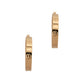 Pre-Owned 14ct Gold Screw Design Creole Hoop Earrings