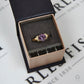 Pre-Owned 9ct Yellow Gold Amethyst & Diamond Dress Ring