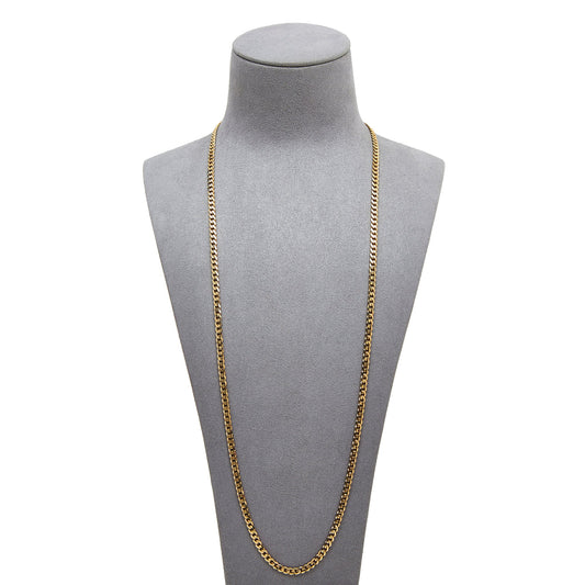 Pre-Owned 9ct Yellow Gold 28 Inch Curb Chain Necklace