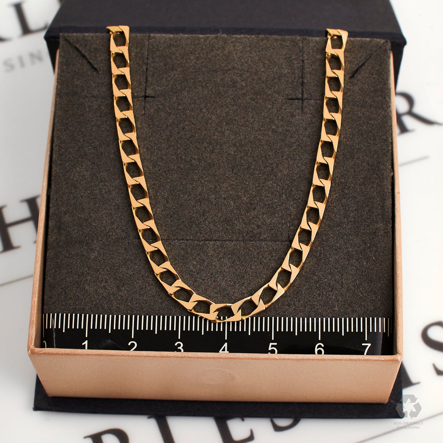 Pre-Owned 20 Inch 9ct Yellow Gold Curb Chain Necklace