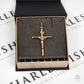 Pre-Owned 9ct Yellow Gold Crucifix Religious Pendant