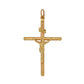 Pre-Owned 9ct Yellow Gold Crucifix Religious Pendant