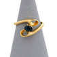 Pre-Owned 18ct Gold Oval Sapphire Open Crossover Ring