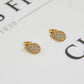 Pre-Owned 18ct Gold Pear-Shaped Cubic Zirconia Stud Earrings
