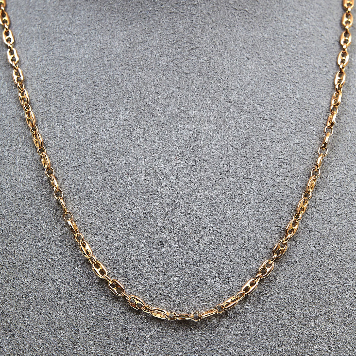 Pre-Owned 9ct Yellow Gold 15 Inch Anchor Link Necklace