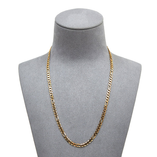 Pre-Owned 9ct Yellow Gold 5&1 Figaro Chain Necklace