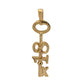 Pre-Owned 9ct Yellow Gold 18 Key Openwork Pendant