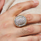 Pre-Owned 14ct Yellow Gold Oval Cubic Zirconia Signet Ring
