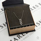 Pre-Owned 18ct Gold 0.20ct Diamond Pendant Curb Chain Necklace
