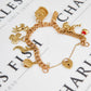 Pre-Owned 9ct Yellow Gold 9 Lucky Charm Bracelet