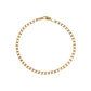 Pre-Owned 9ct Yellow Gold Curb Chain Bracelet 7.5 inch