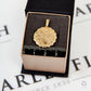 Pre-Owned 9ct Gold Scalloped Edged Swirl Pattern Locket