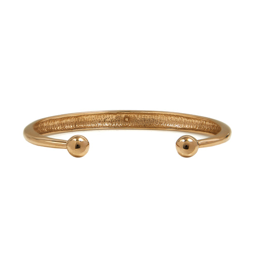 Pre-Owned Hollow 9ct Gold Traditional Torque Bangle Bracelet