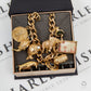 Pre-Owned 9ct Yellow Gold British Jews 9 Charm Bracelet