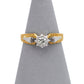 Pre-Owned 18ct Two Tone Gold Illusion Set 0.25ct Diamond Ring