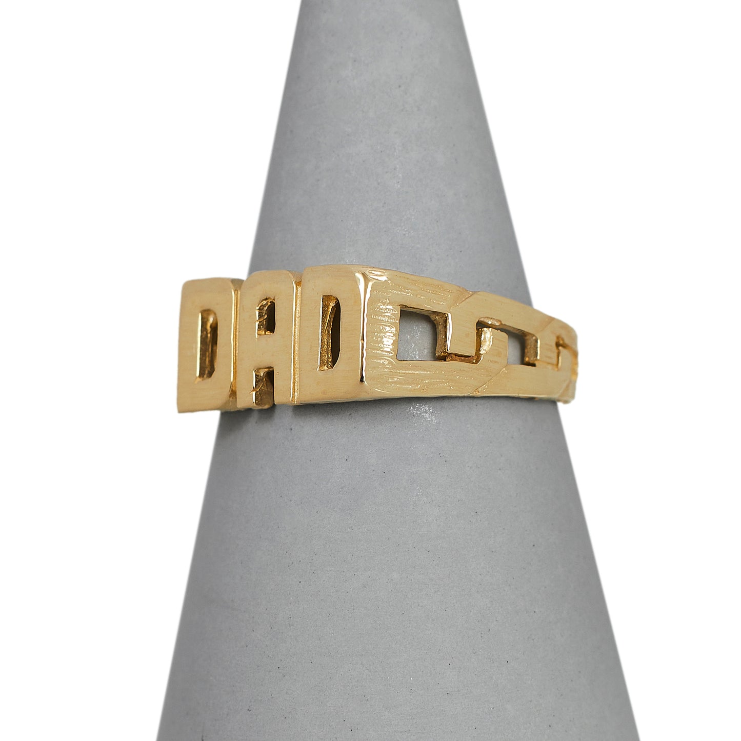 Pre-Owned 9ct Yellow Gold Dad Chain Link Ring