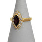 Pre-Owned Gold Marquise Cut Garnet CZ Dress Ring Size N