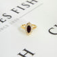 Pre-Owned Gold Marquise Cut Garnet CZ Dress Ring Size N