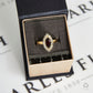 Pre-Owned Gold Marquise Cut Garnet CZ Dress Ring Size N