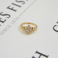 Pre-Owned 9ct Gold Cubic Zirconia Rhombus Cluster Ring