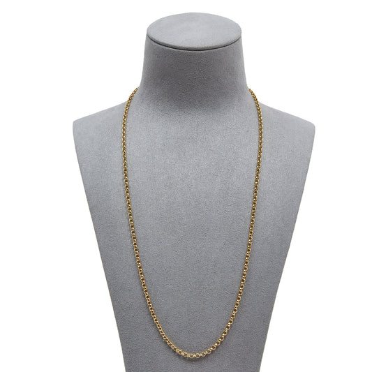 Pre-Owned 9ct Yellow Gold 22 Inch Belcher Chain Necklace