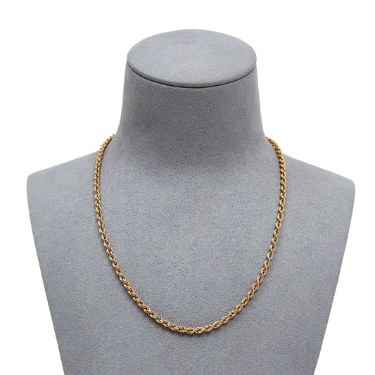 Pre-Owned 9ct Yellow Gold 16 Inch Rope Necklace