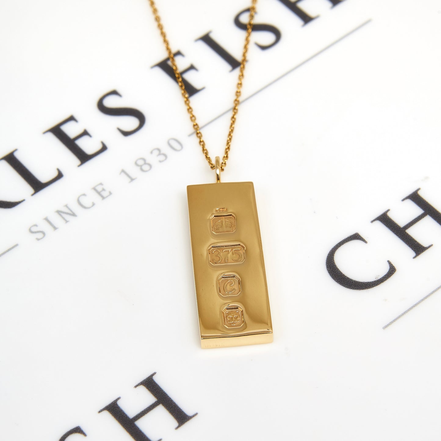 Pre-Owned 30GR 9ct Yellow Gold Ingot Pendant