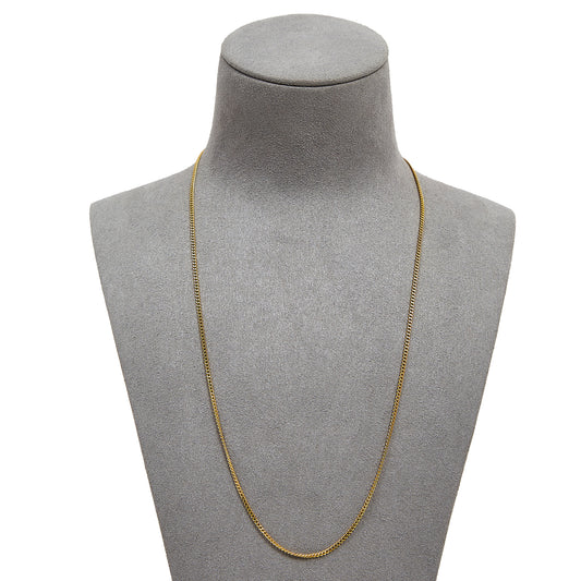 Pre-Owned 9c Yellow Gold 20 Inch Thin Curb Chain Necklace