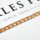 Pre-Owned 9ct Yellow Gold Barked Curb Chain Bracelet
