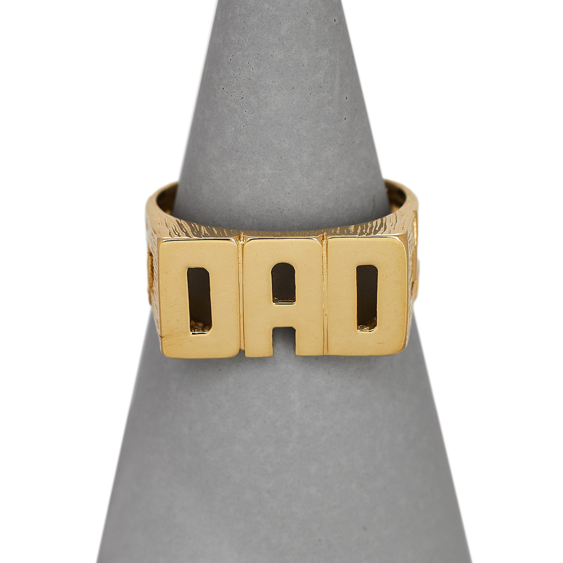 Pre-Owned 9ct Yellow Gold Dad Ring | Size W